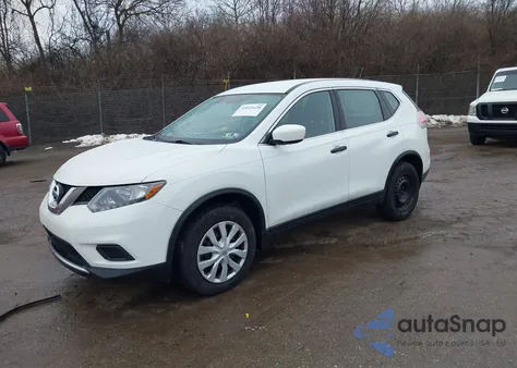 2016 Nissan Rogue S из США, поврежденный, VIN KNMAT2MV9GP734991